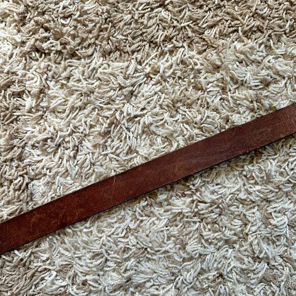 Vintage Levi’s Brown Leather Belt Western Made in USA 90s Men’s - Picture 4 of 8